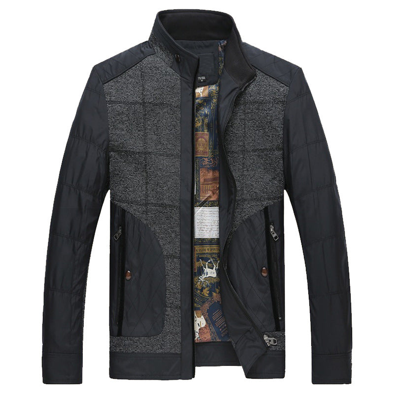 Herren Winterjacke Warm Mit Funktionsfutter Schwarz - BerlinGlamour
