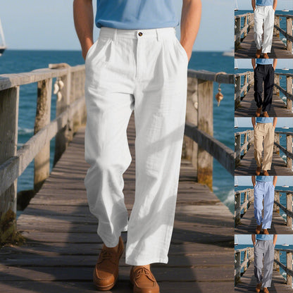 Leichte Herrenhose atmungsaktiv Leinen Sommerhose - BerlinGlamour