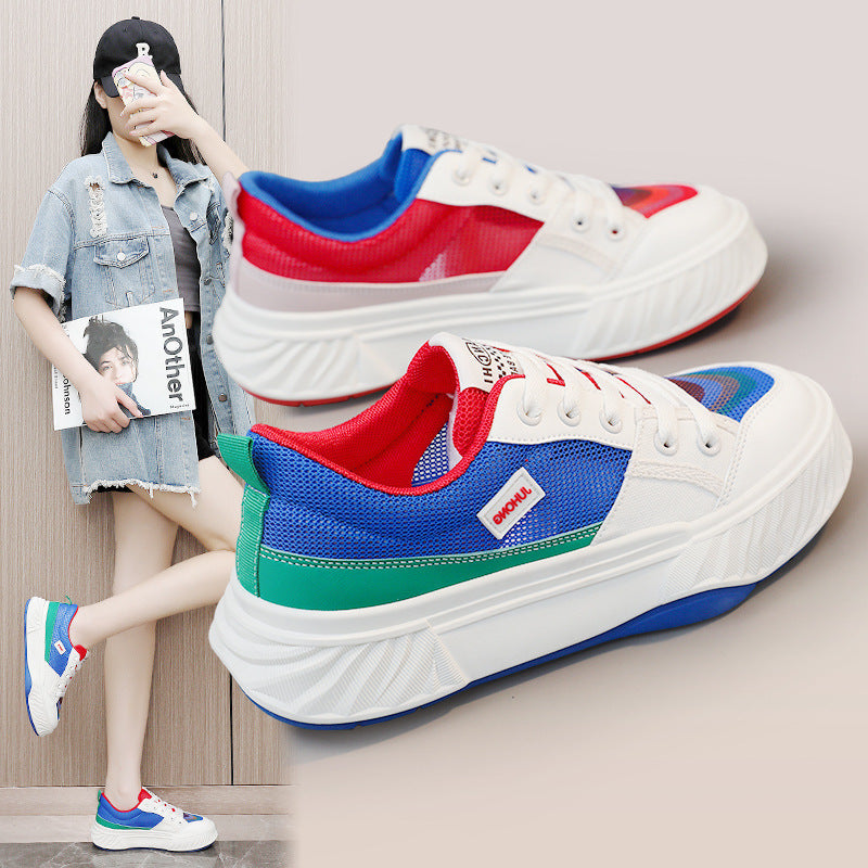Damen Sneaker Sportlich Atmungsaktiv Farbenfroh - BerlinGlamour