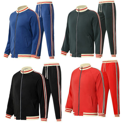 Herren Freizeitanzug Set Sportlich Streifen Modern - BerlinGlamour