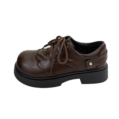 Damen Schnürschuhe Hochwertig Leder Elegant Robust