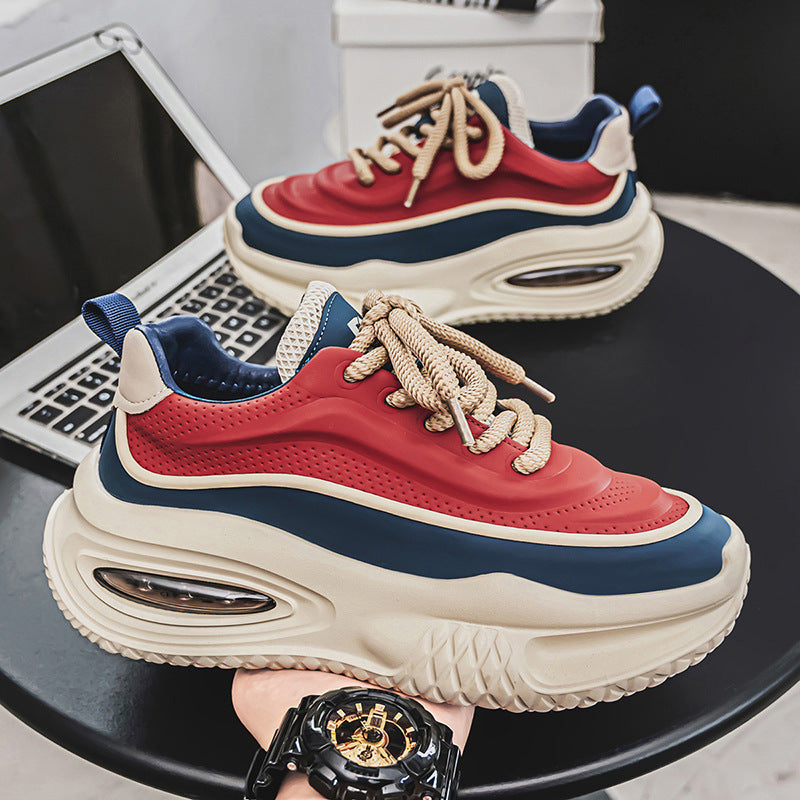 Damen Sneaker Chunky bequem Luftpolster Sohle Weite Passform - BerlinGlamour