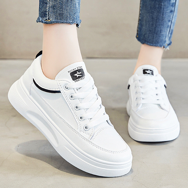 Damen Sneaker Bequem Elastisch Stylisch Schwarz
