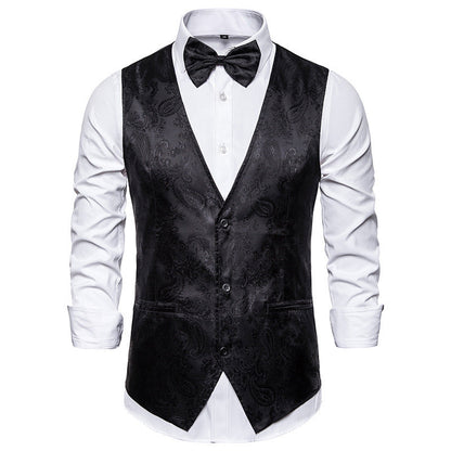Herren Anzugweste Elegant Paisley Muster Modern