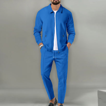 Herren modisches Joggingset mit eingebautem Muster und praktischem Reißverschluss BerlinGlamour