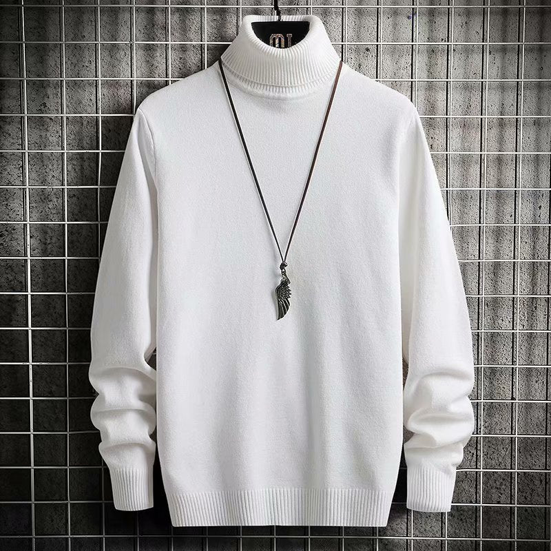 Herren Rollkragenpullover Weich Wolle Bequem