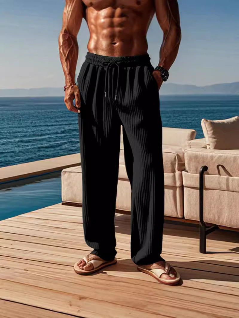 Herren Freizeithose Gestreift Lässig Comfort