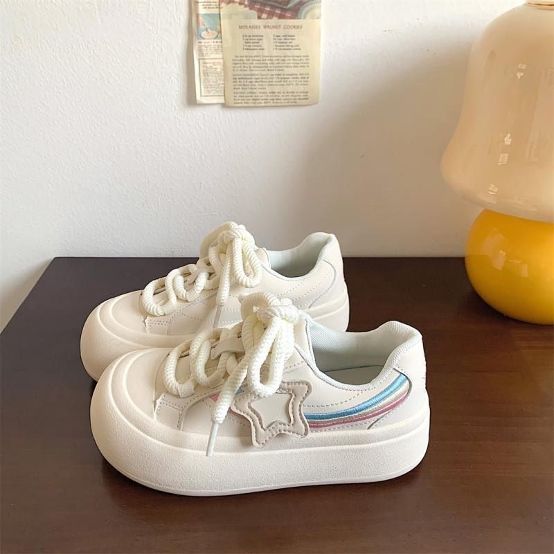 Damen Sneaker Stern Motiv Komfort PlateauSchuhe - BerlinGlamour