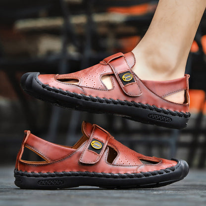 Herren Sandalen Rutschfest Atmungsaktiv Sommer