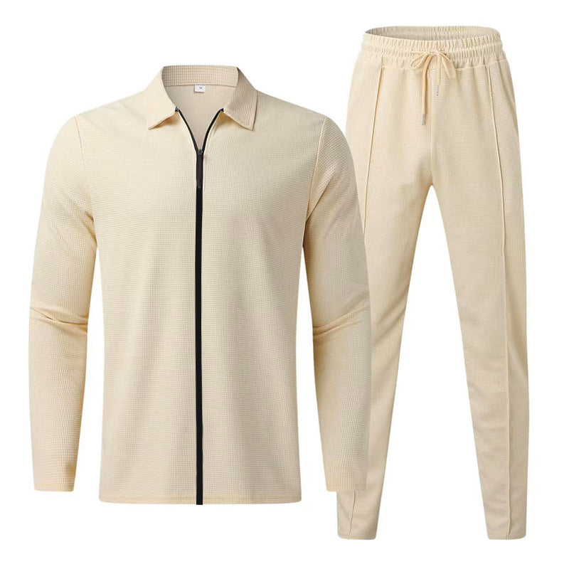 Herren Sportset Atmungsaktives Freizeit-Outfit mit Reißverschluss
