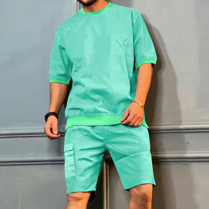 Herren Freizeit-Set atmungsaktiv Baumwolle Bequem