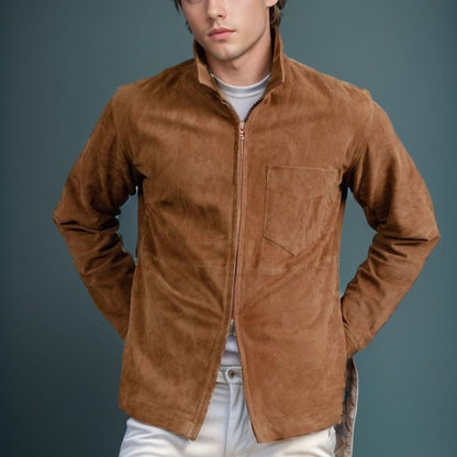 Herren Softshelljacke Modern mit Kragen Winddicht - BerlinGlamour