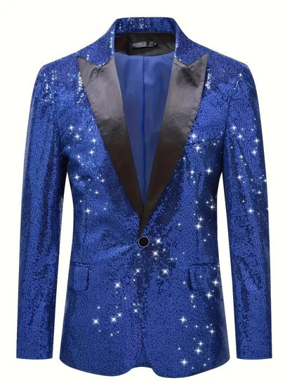 Herren Sakko Pailletten Elegant Modern Glamour