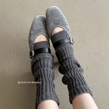 Damen Ballerinas Elegante mit Riemen Glitzer