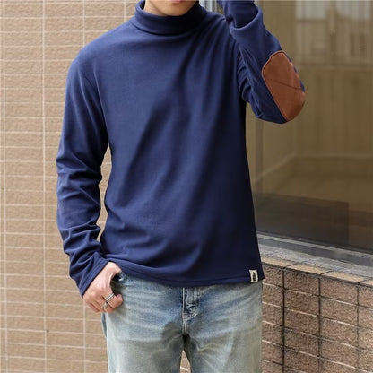 Herren Pullover Weich Hochkragen Modern