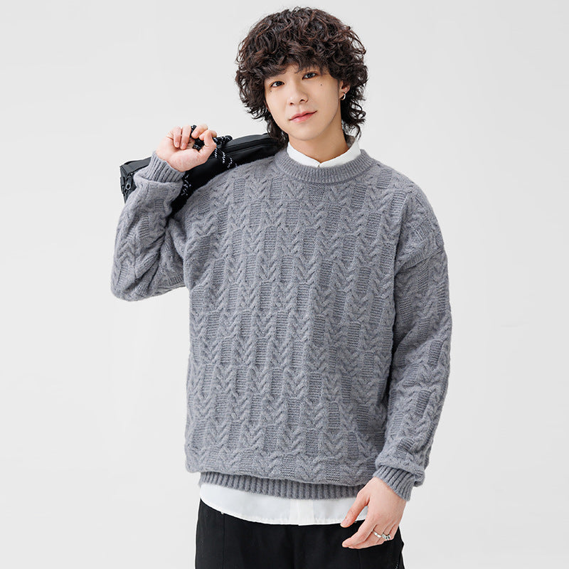 Herren Pullover Grobstrick Klassisch Modern