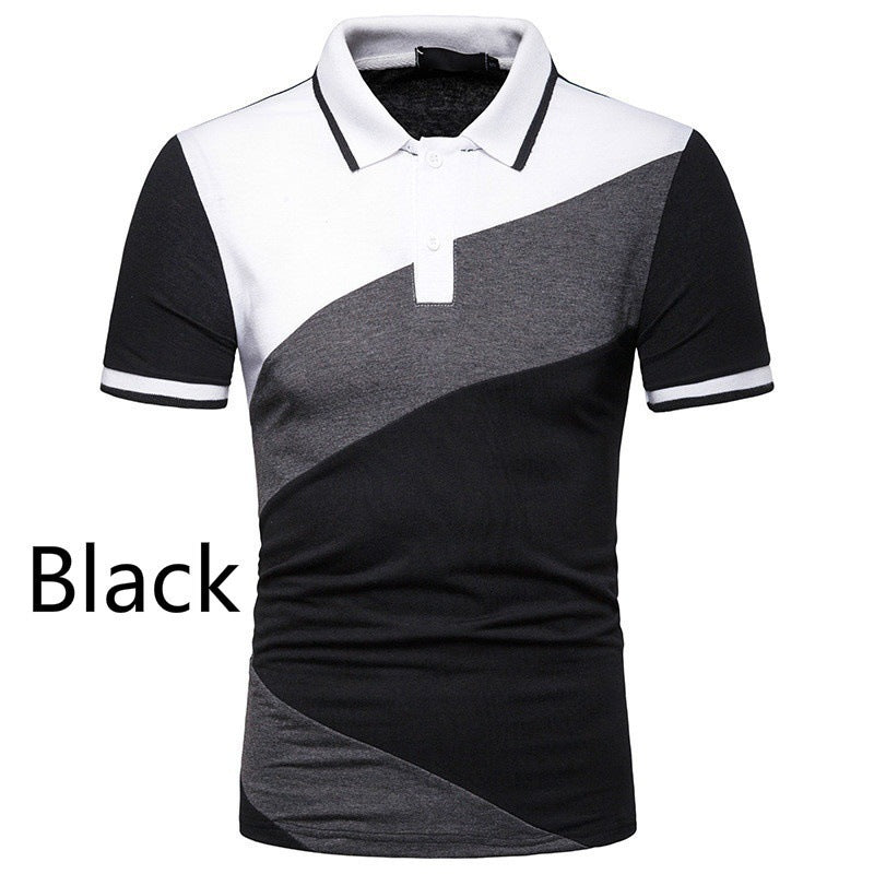 Herren Poloshirt Kurzarm Modern Geometrisches Design