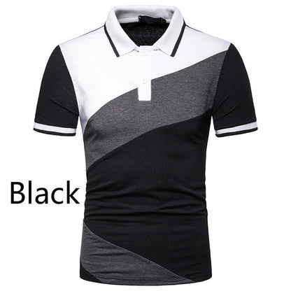 Herren Poloshirt Kurzarm Modern Geometrisches Design