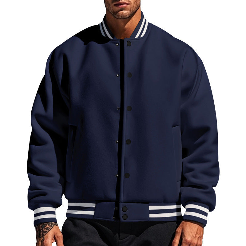 Herren Collegejacke Modern Sportlich Slim Fit