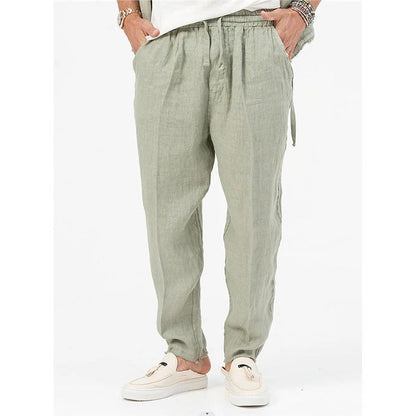 Herren Sommerhose Leicht Elastischer Bund Mit Seitentaschen