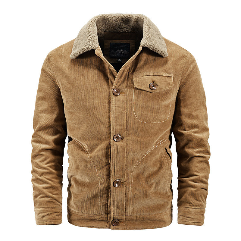 Herren Cordjacke Kuschelkragen Praktisch Winter - BerlinGlamour