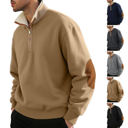 Herren Kapuzenpullover Weich Fleece Mit Reißverschluss