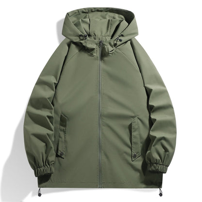 Herren Funktionsjacke Wasserdicht mit Kapuze und Elastik - BerlinGlamour