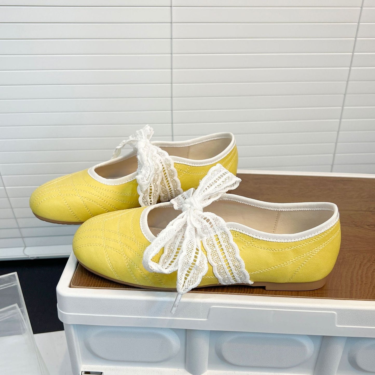 Damen Ballerinas Bequem Elegant Spitze - BerlinGlamour