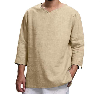 Herren Langarm-Tunika Leicht Modern Berlin_Style