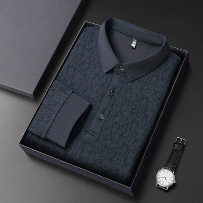 Herren Polohemd Modern Strukturdesign Komfortschnitt
