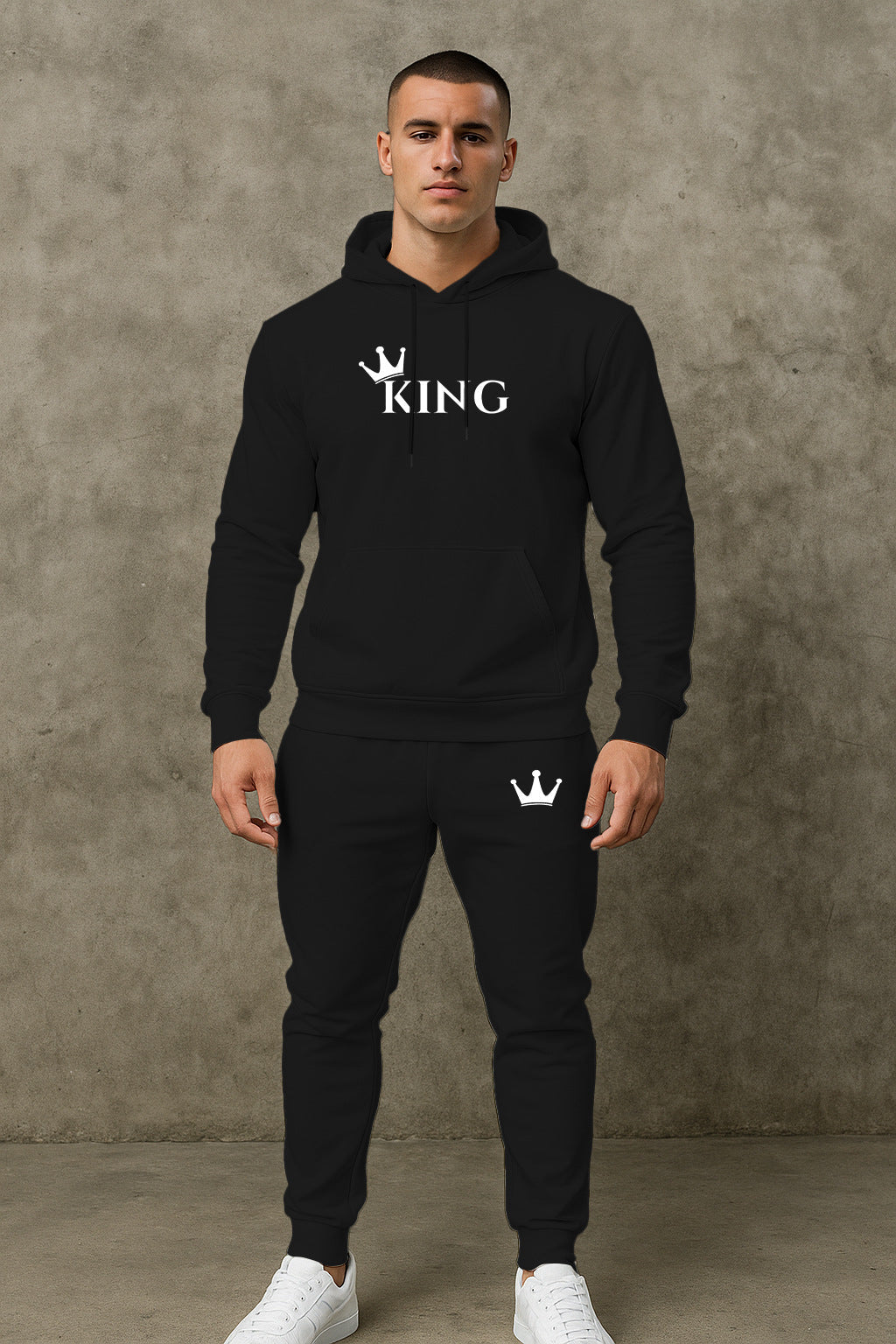 Herren Hoodie Jogginghose Set Hochwertig Sportlich