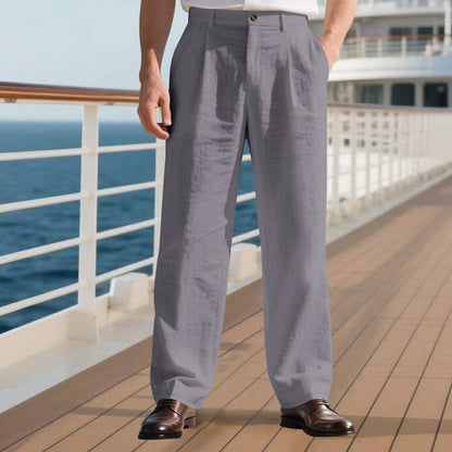 Leichte Herrenhose atmungsaktiv Leinen Sommerhose