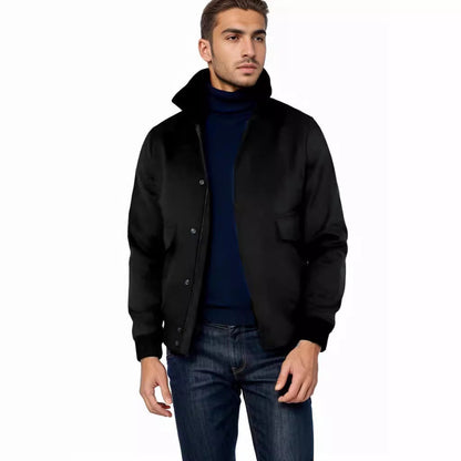Herren Übergangsjacke Modern mit Hochkragen Trendy - BerlinGlamour