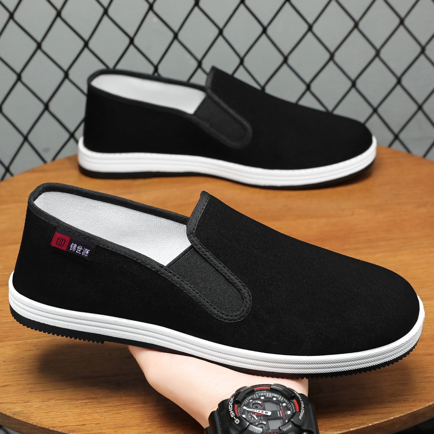 Damen Slip-On Schuhe Bequem Freizeit Schuhe mit weichem Obermaterial