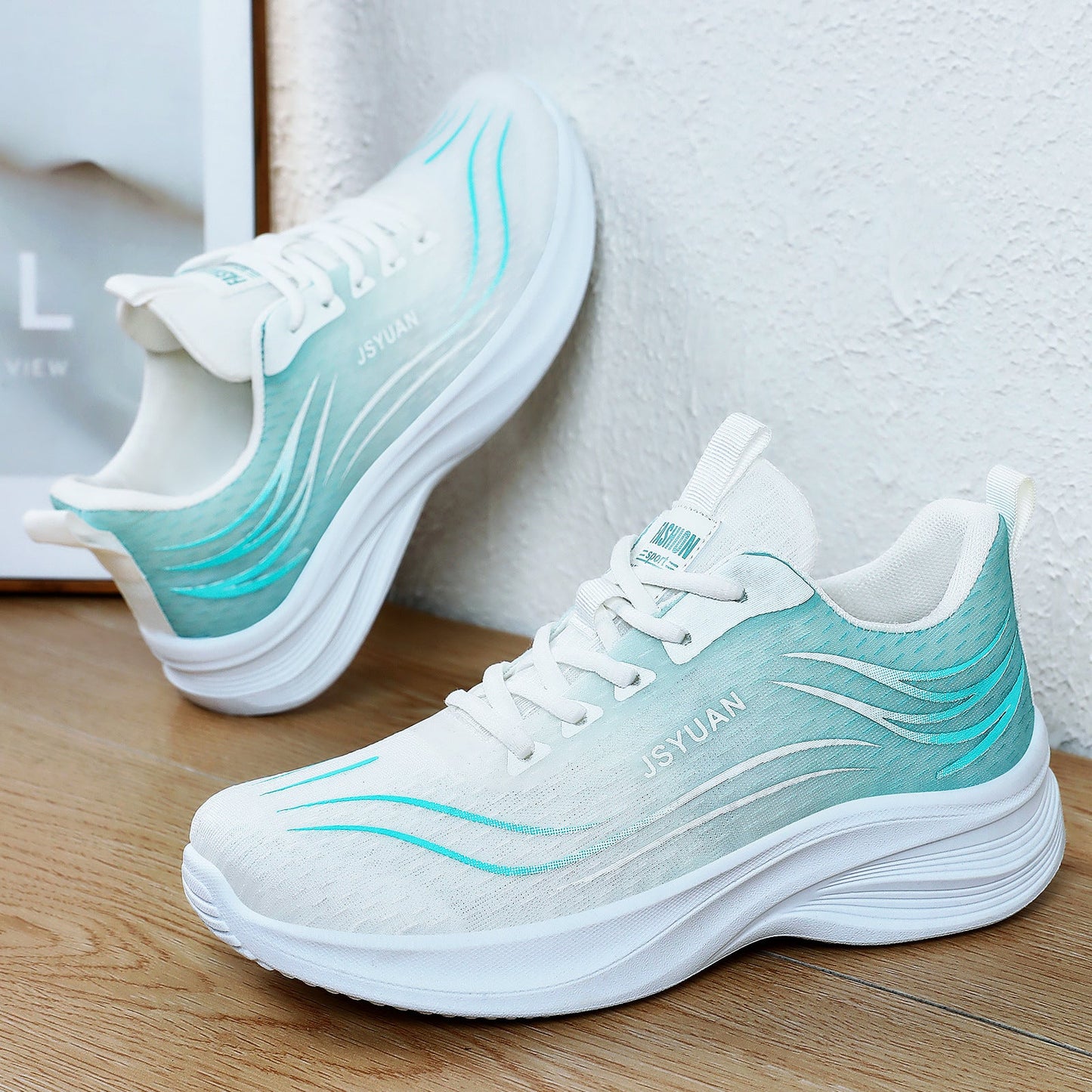 Damen Laufschuhe Sportlich Atmungsaktiv Gepolstert