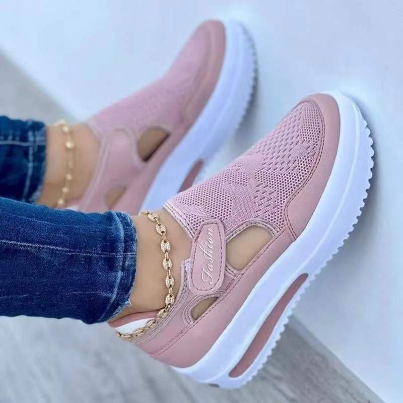 Damen Sneaker Slip-On atmungsaktiv Rutschfest