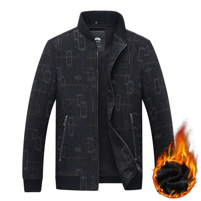 Herren Steppjacke Warm Versteppt Winterjacke Modern