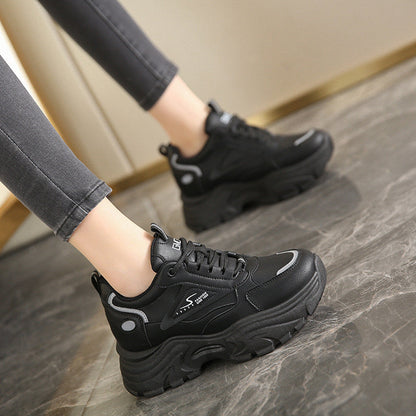 Damen Sneaker Chunky Sportlich Bequem Laufsohle