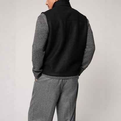 Herren Weste Filz Kuschelweste Modern Warm