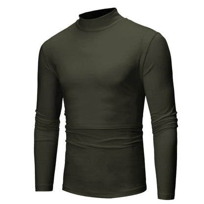 Herren Langarmshirt Turtleneck Modern Trendy