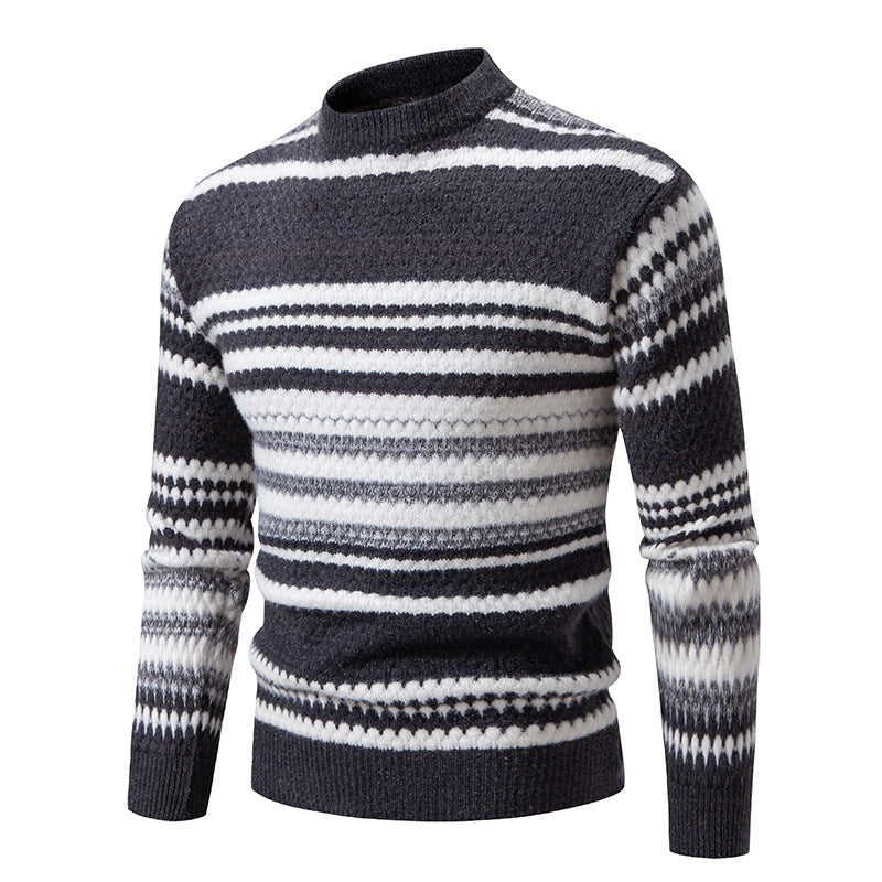 Herren Pullover Strick Modern Struktur Muster