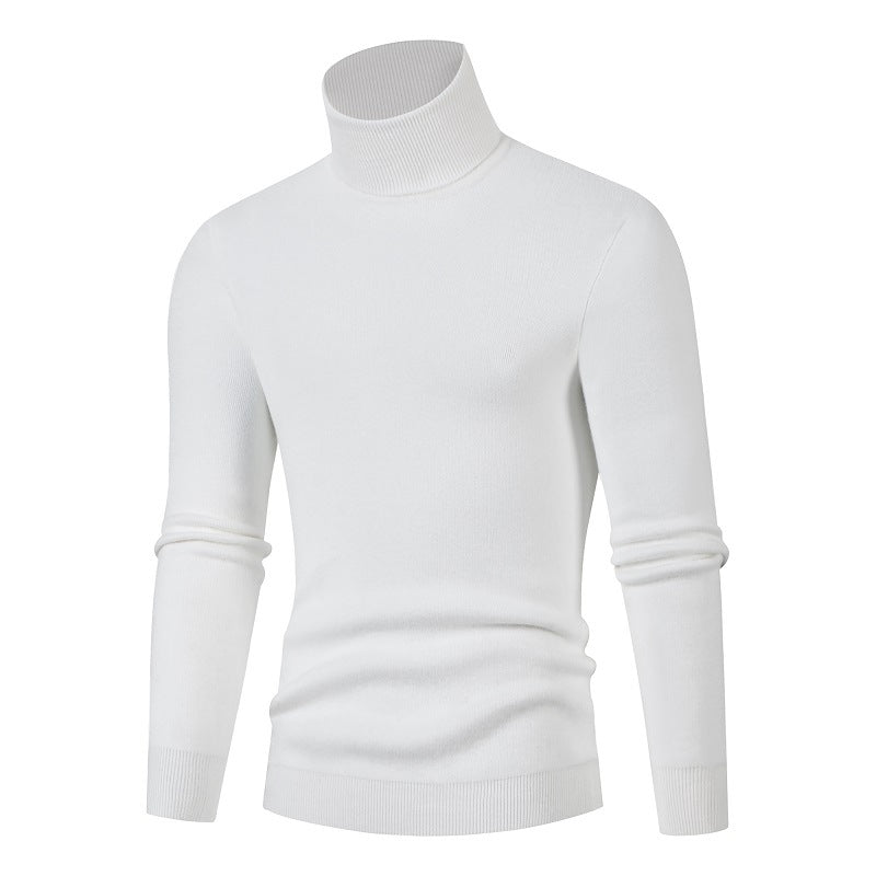 Herren Rollkragenpullover Weich Warm Modern