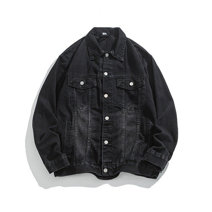 Herren Denimjacke Slim Fit Klassisch Elegant