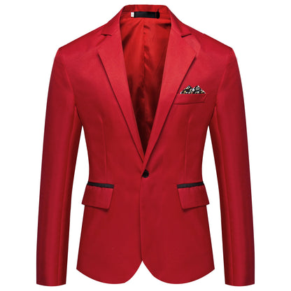 Herren Anzugjacke Modern Elegant Satiniert - BerlinGlamour