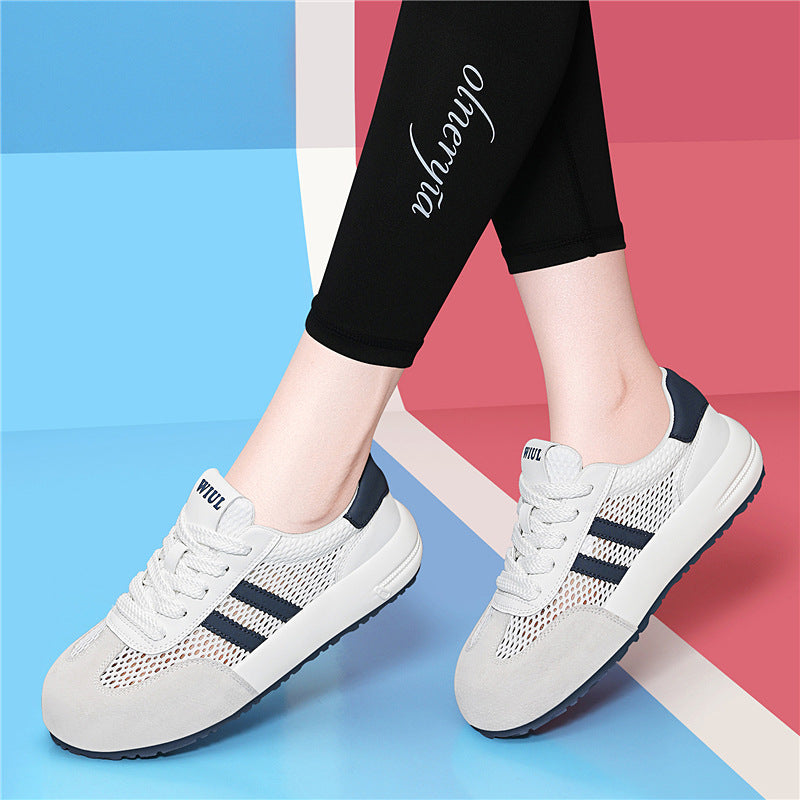 Damen Sneaker Atmungsaktiv Bequem Laufsohle