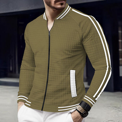 Herren Steppjacke Sportlich Modern Reißverschluss Taschen