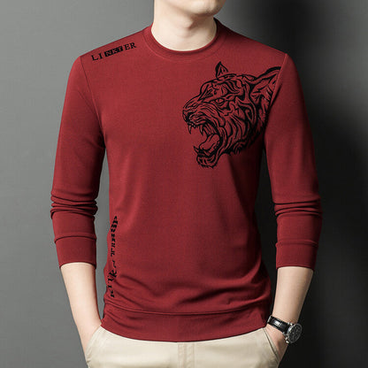 Herren Langarmshirt Tiger Grafik Modern Style