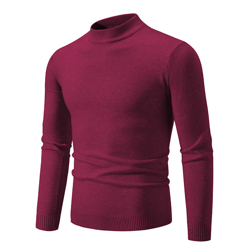 Herren Pullover Rollkragen Baumwolle Hochwertig Elegant