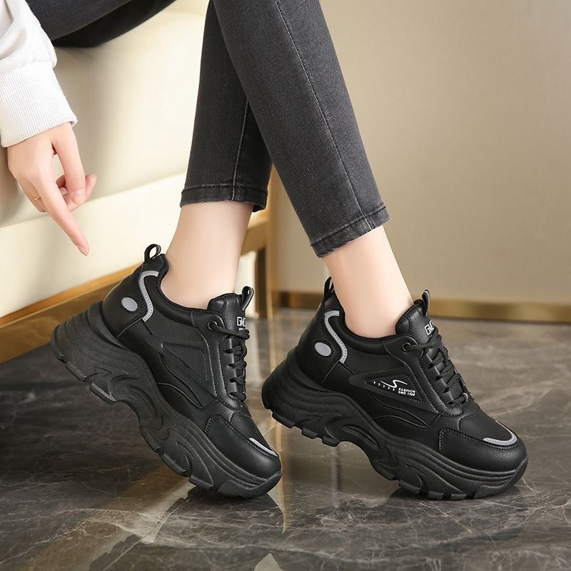 Damen Sneaker Chunky Sportlich Bequem Laufsohle