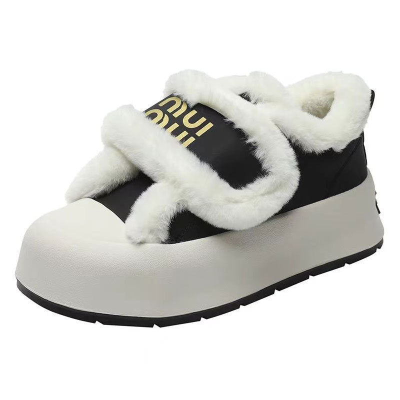 Damen Sneaker Warm Gefüttert Modisch Comfort